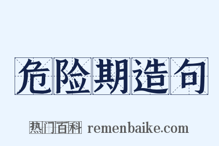 危险期造句是什么意思的图片